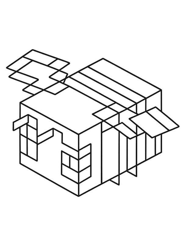 M&eacute;h Minecraft Kifestő