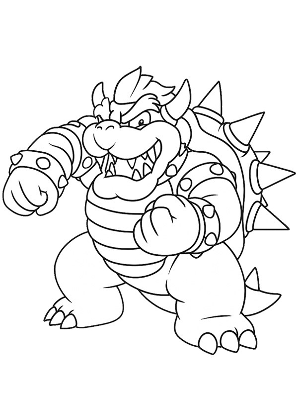 Koopa kir&aacute;ly (Super Mario) Kifestő