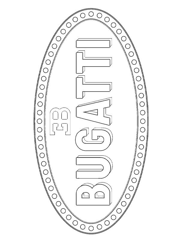 Bugatti logó Kifestő