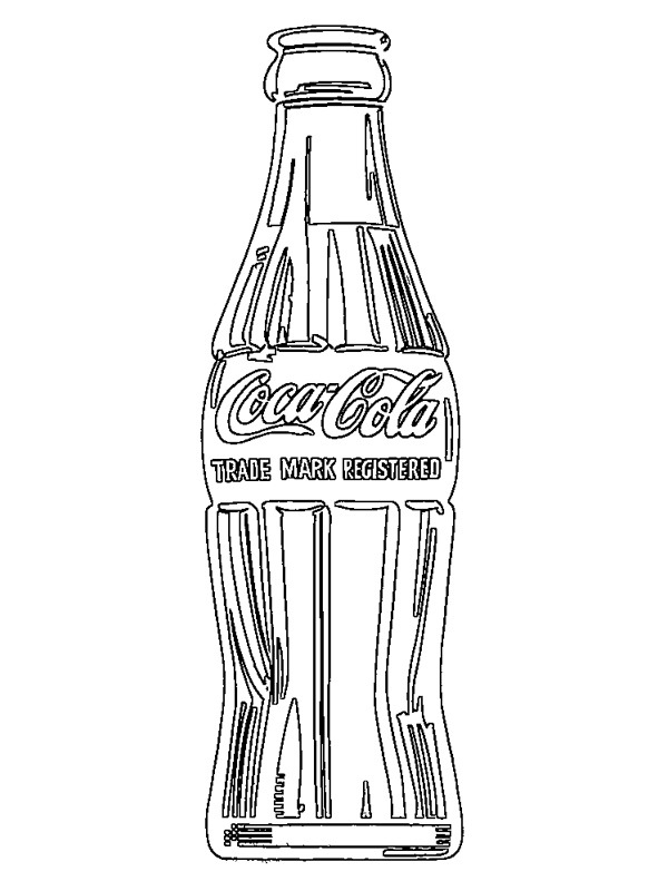 Coca kólás üveg Kifestő