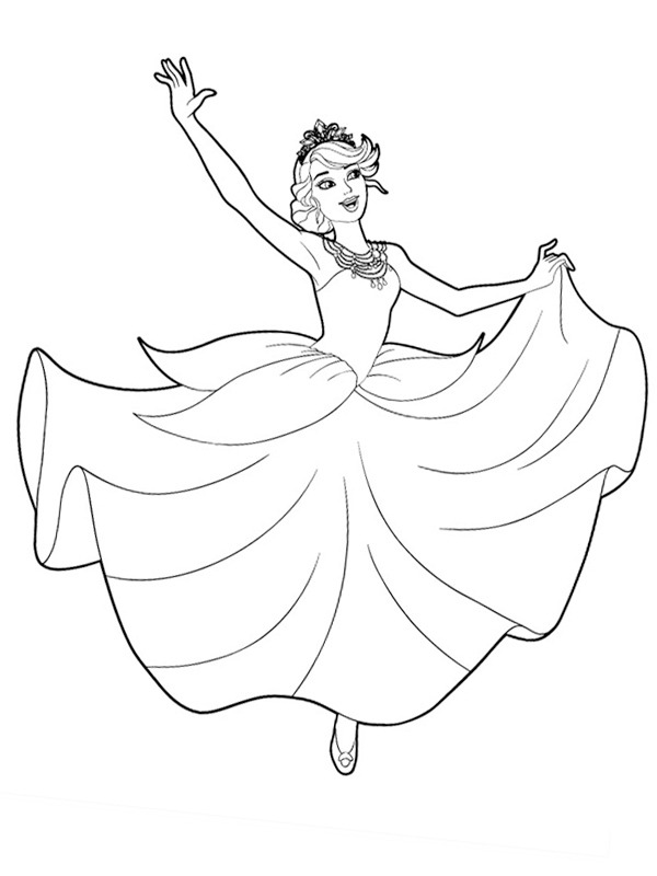 Táncoló balerina Kifestő