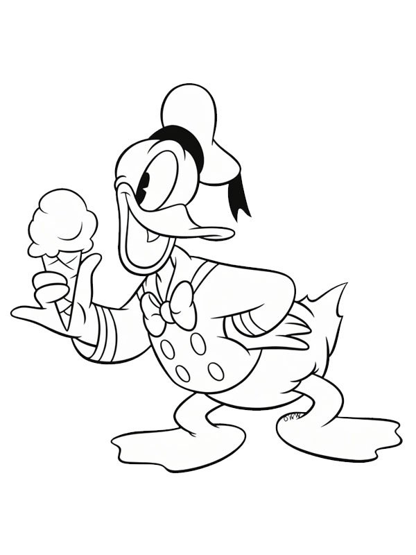 Donald kacsa a j&eacute;gen Kifestő