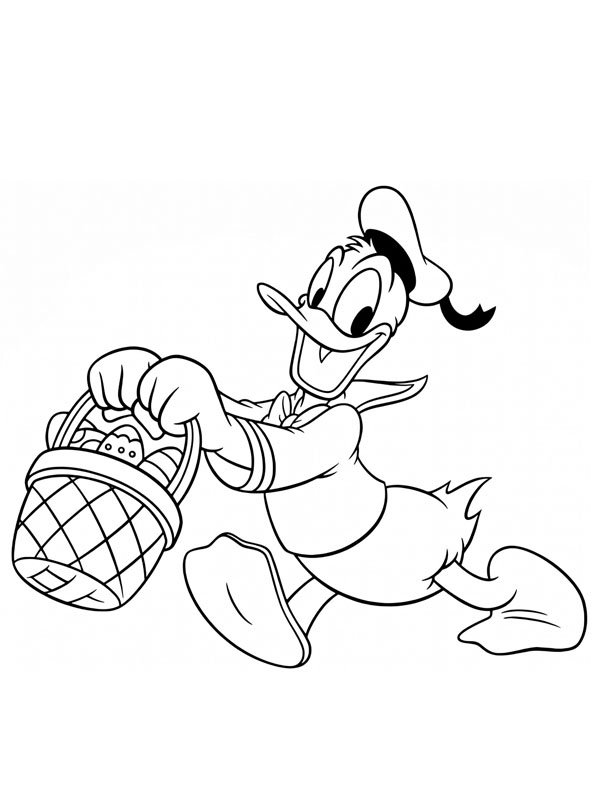 Donald kacsa h&uacute;sv&eacute;ti kos&aacute;rral Kifestő
