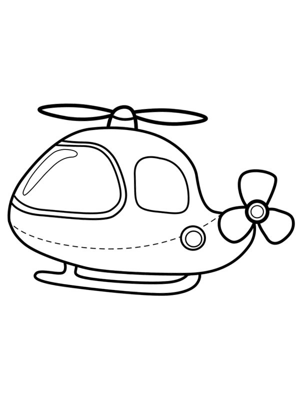Duci helikopter - egyszerű Kifestő