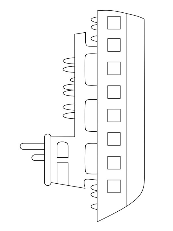 Egyszerű komp Kifestő