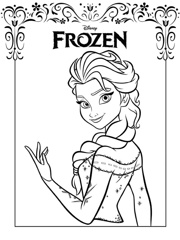 Elza (Jégvarázs - Frozen) Kifestő