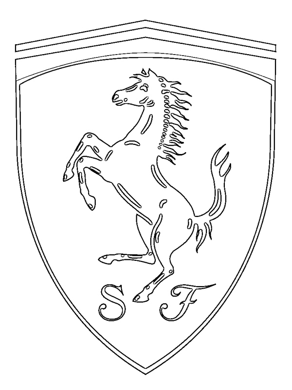 Ferrari logó Kifestő