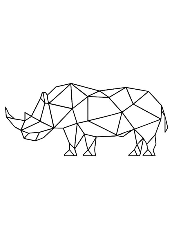 Geometriai rinoc&eacute;rosz Kifestő