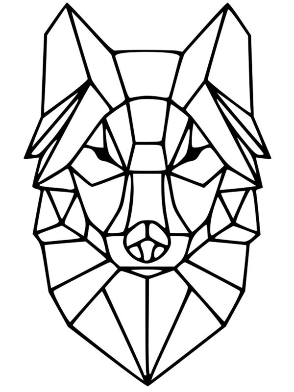 Geometrikus farkas Kifestő