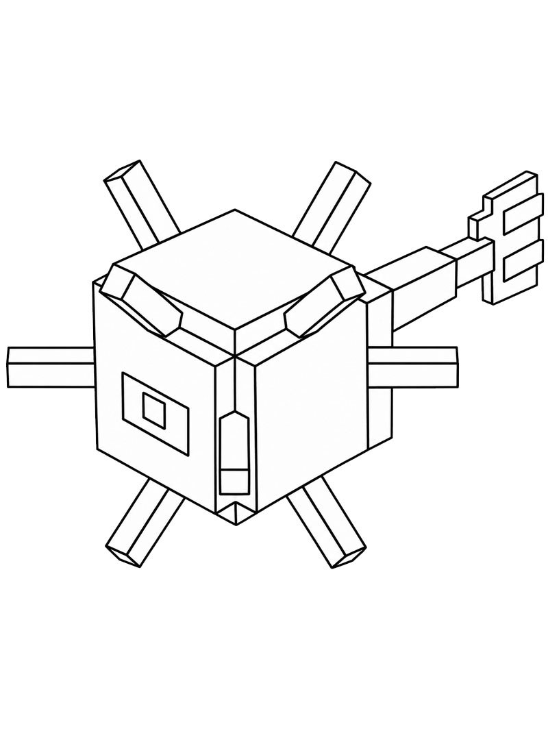 Guardian Minecraft Kifestő