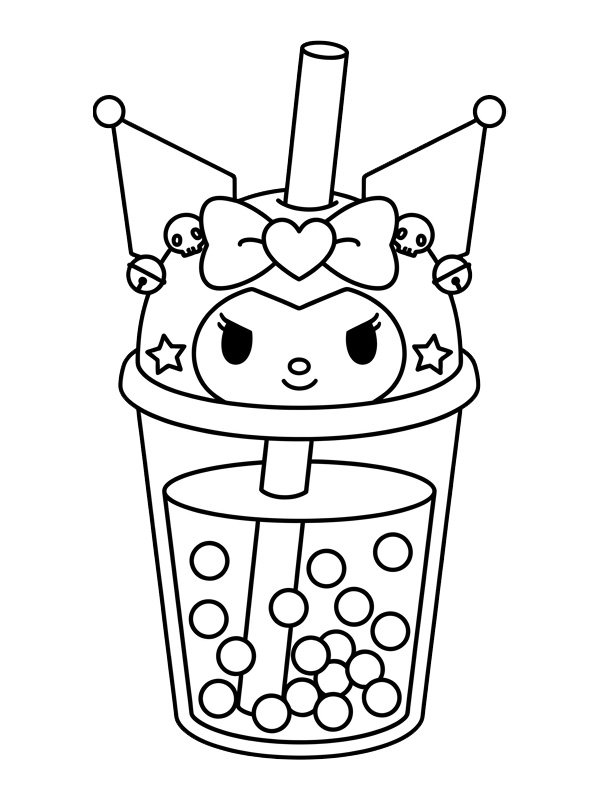 Kuromi Bubor&eacute;ktea Kifestő