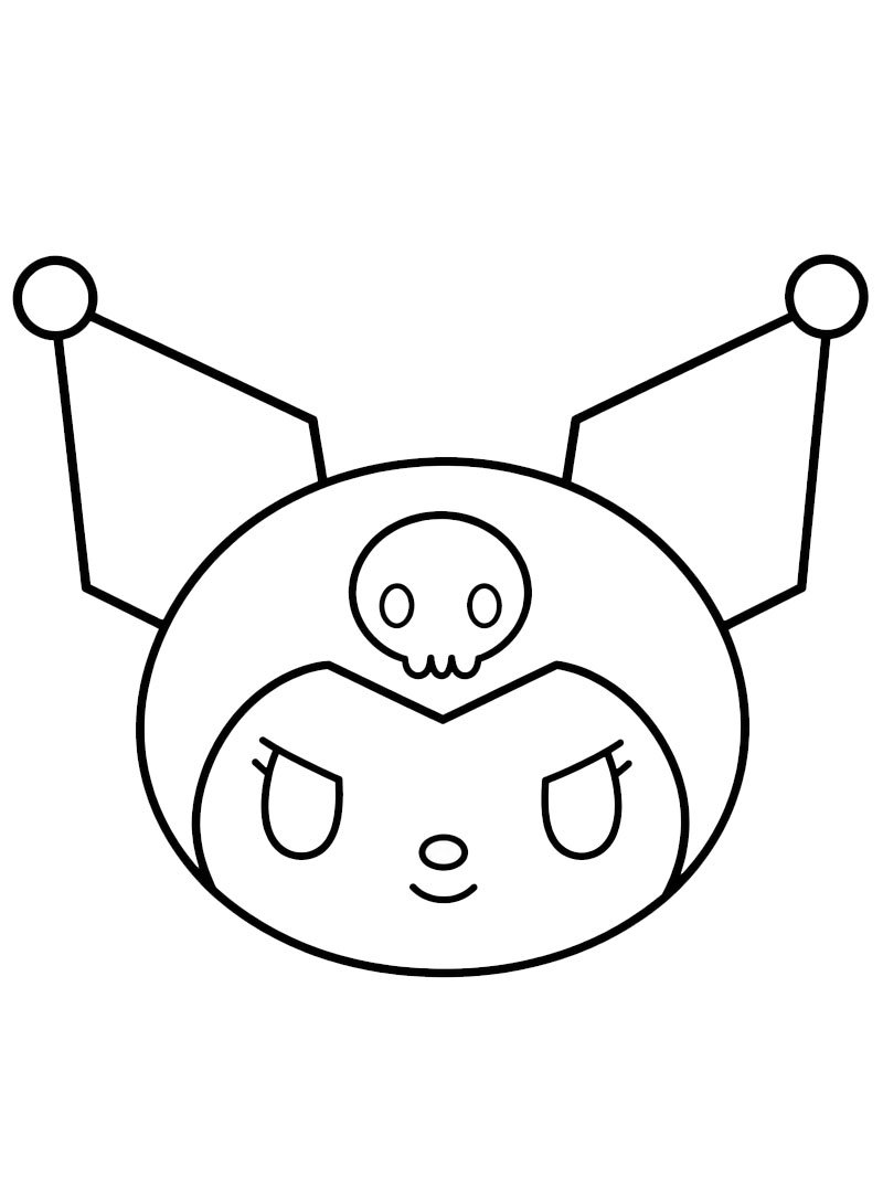 Kuromi arca Kifestő