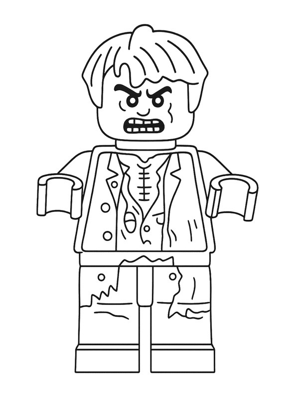 LEGO zombifigura Kifestő