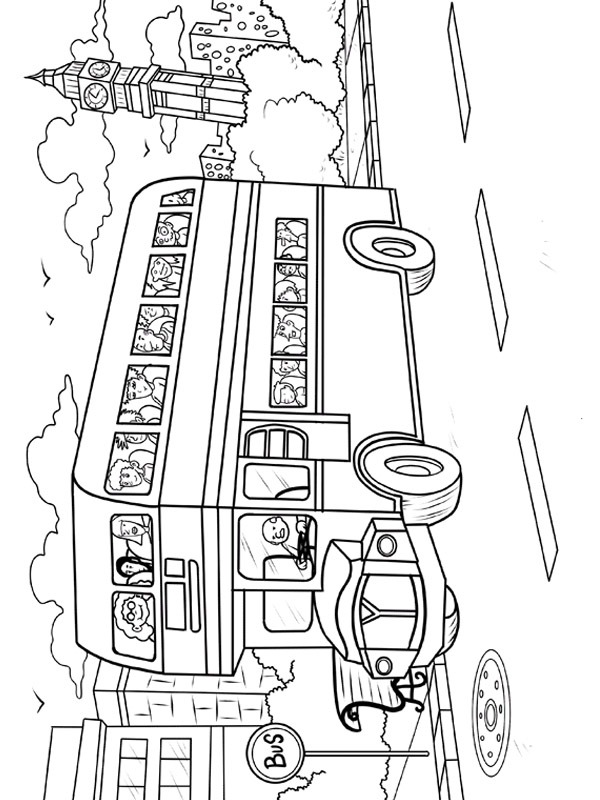 Londoni emeletes busz Kifestő