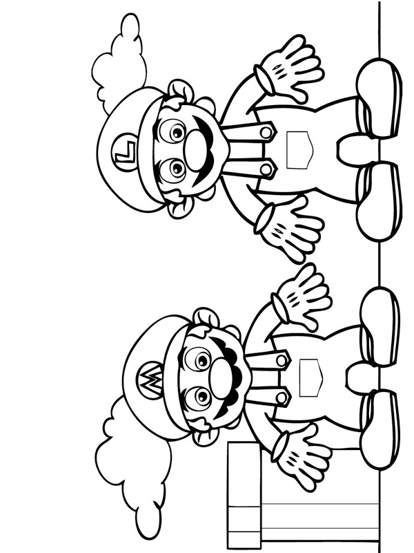 Mario és Luigi Kifestő