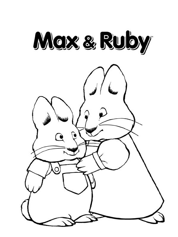 Max és Ruby Kifestő