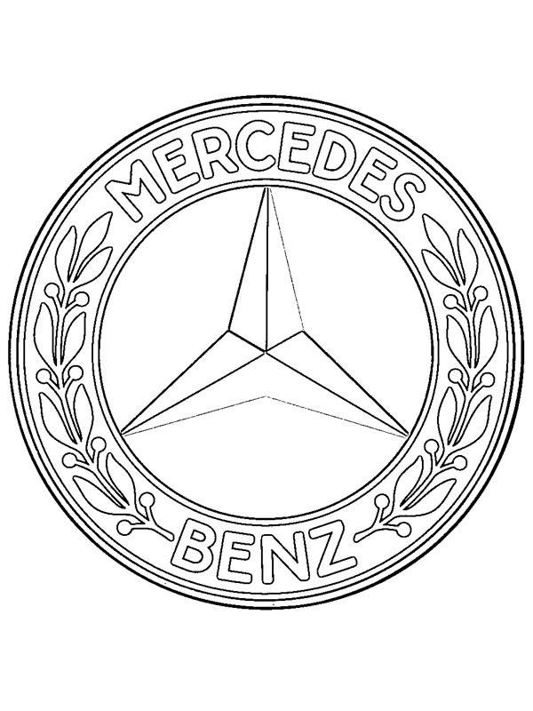 Mercedes-Benz logó Kifestő