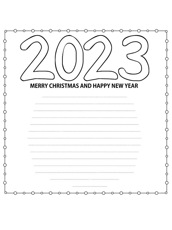Merry Christmas and Happy New Year 2023 Kifestő