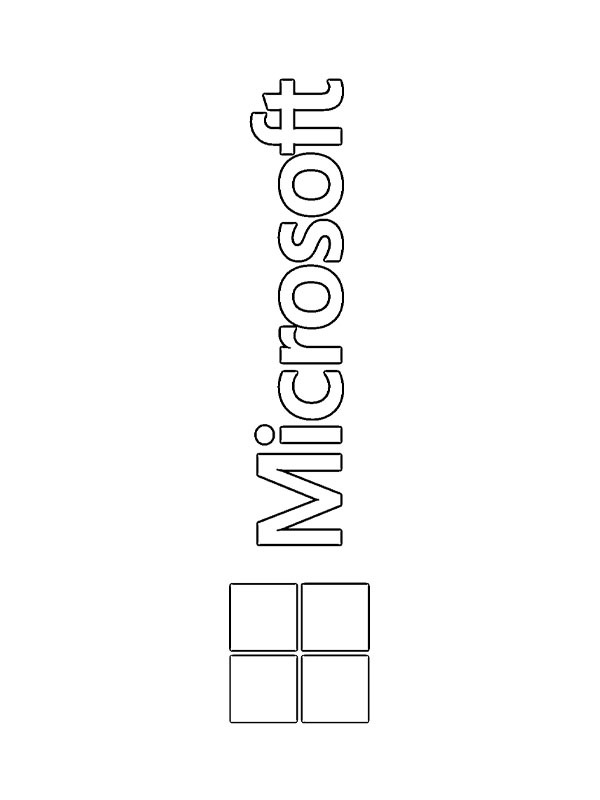 Microsoft logó Kifestő