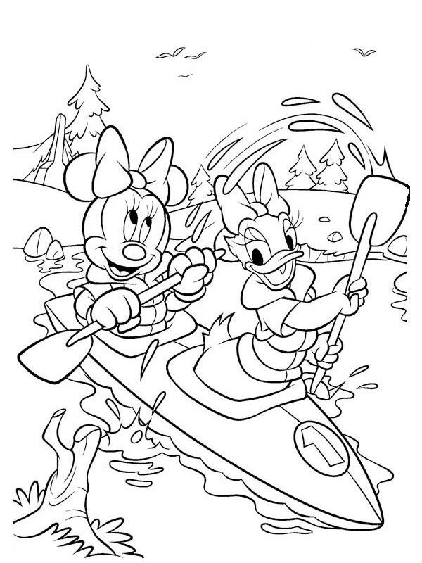 Minnie egér és Daisy kacsa Kifestő