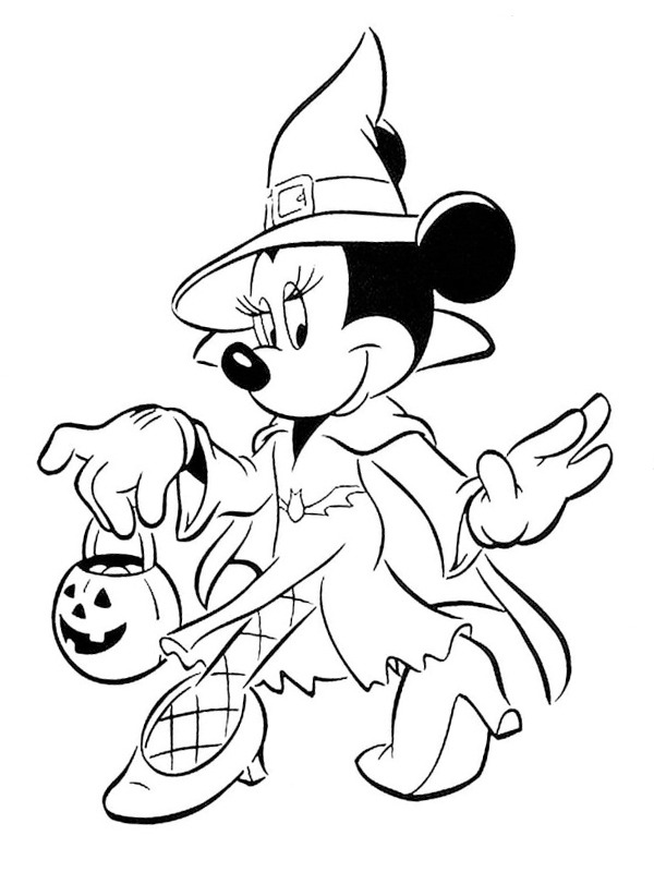 Halloween - Minnie egér Kifestő
