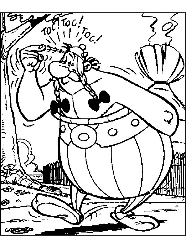 Obelix gondolkodik Kifestő