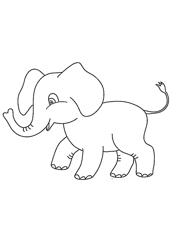 Bébi elefánt Kifestő