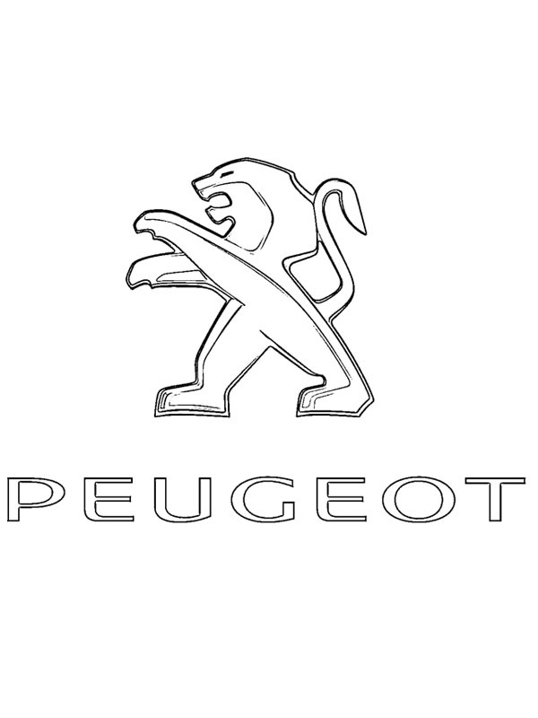 Peugeot logó Kifestő
