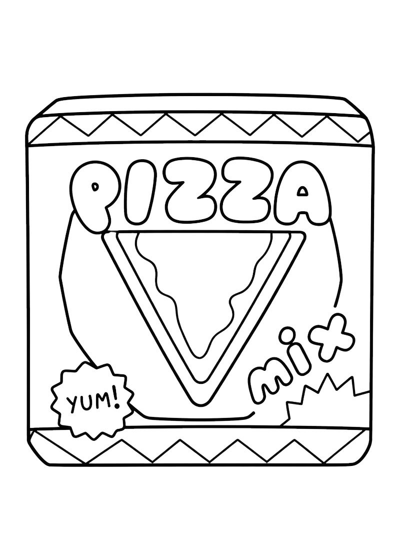 Pizza (Toca Boca) Kifestő