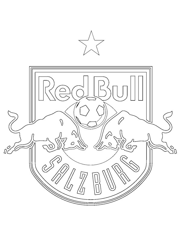 FC Red Bull Salzburg logó Kifestő