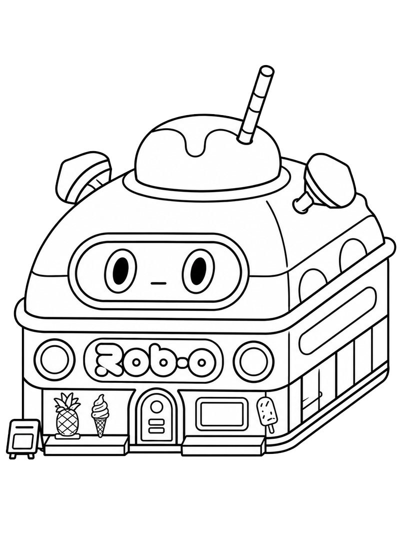 Rob-o Caf&eacute; (Toca Boca) Kifestő