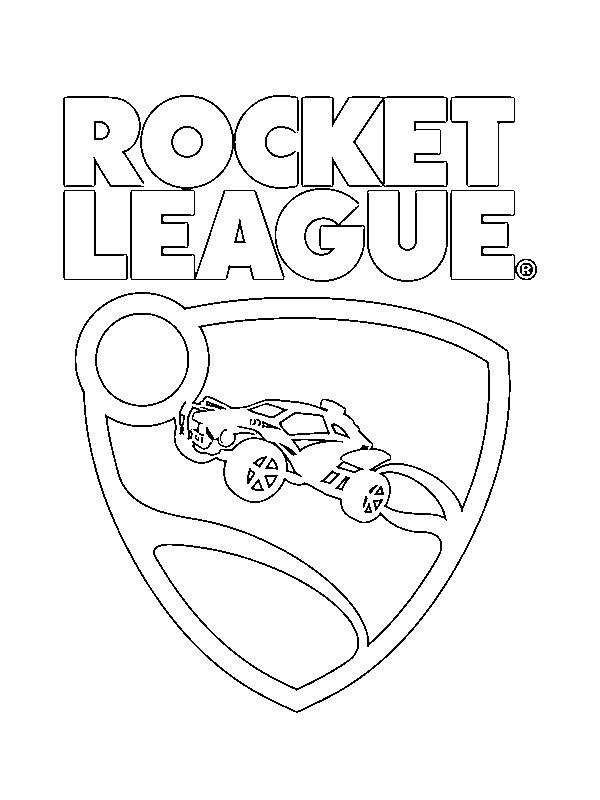 Rocket League logó Kifestő