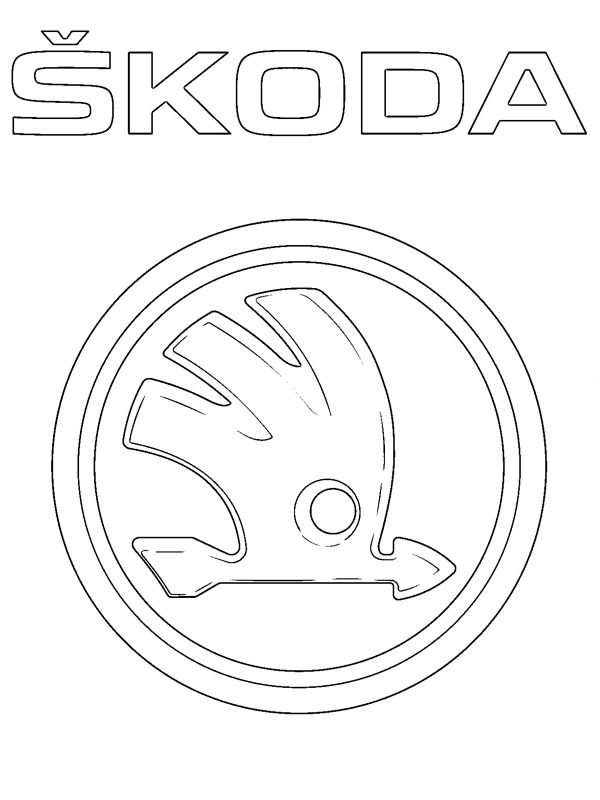 Škoda logó Kifestő