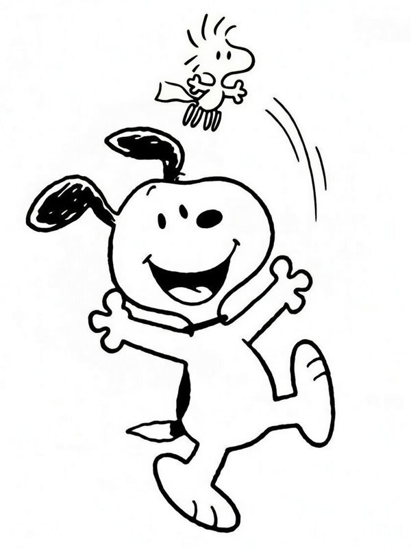 Snoopy &eacute;s Woodstock Kifestő