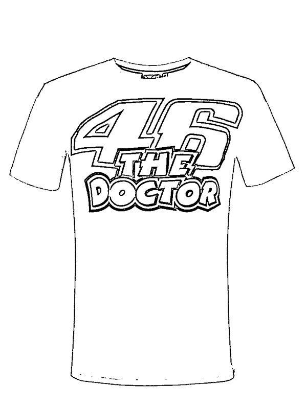T-shirt Valentino Rossi 46 the doctor Kifestő