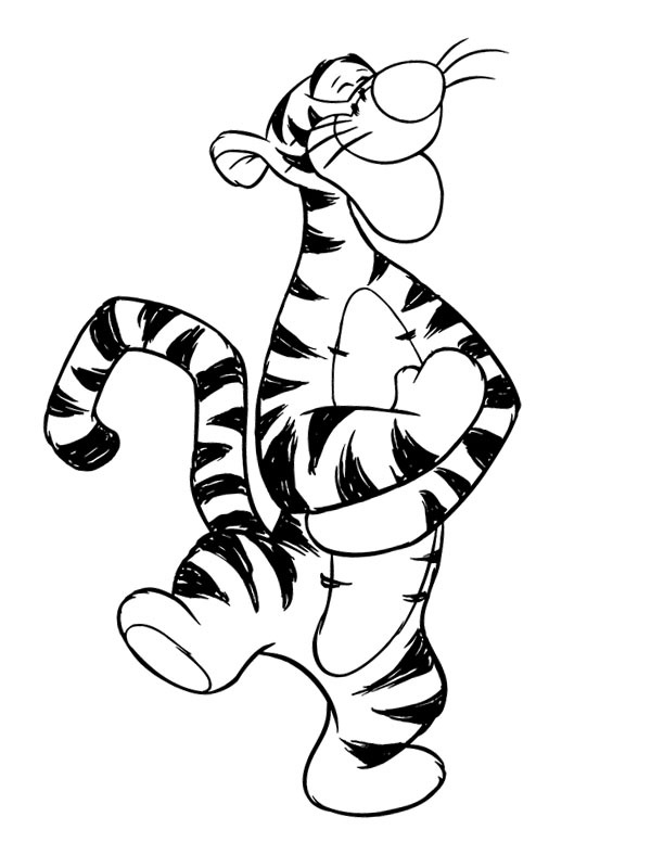 Tigris (Micimackó barátja) Kifestő