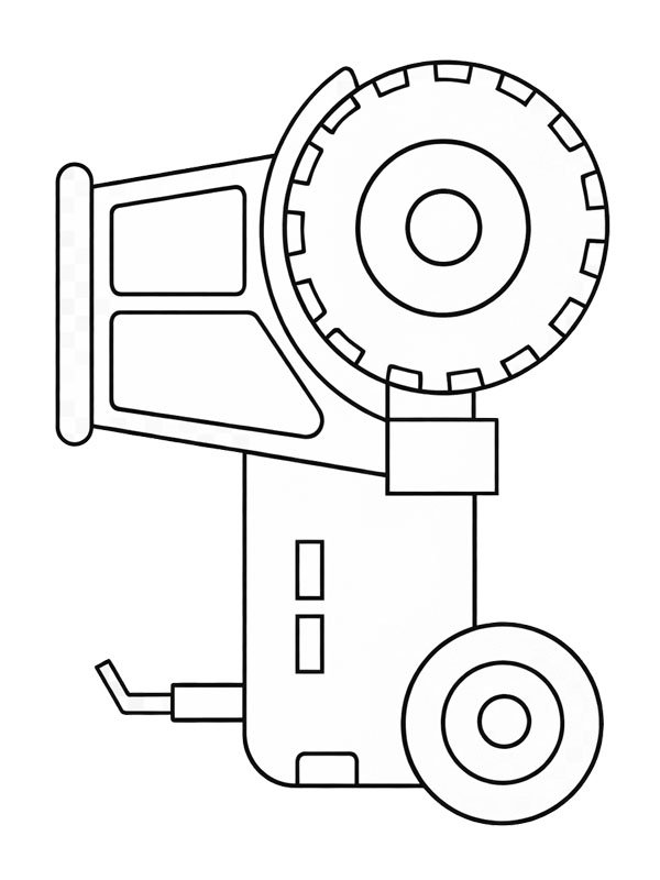 Traktor kisgyermekeknek Kifestő