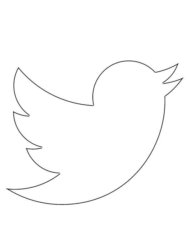 Twitter logó Kifestő