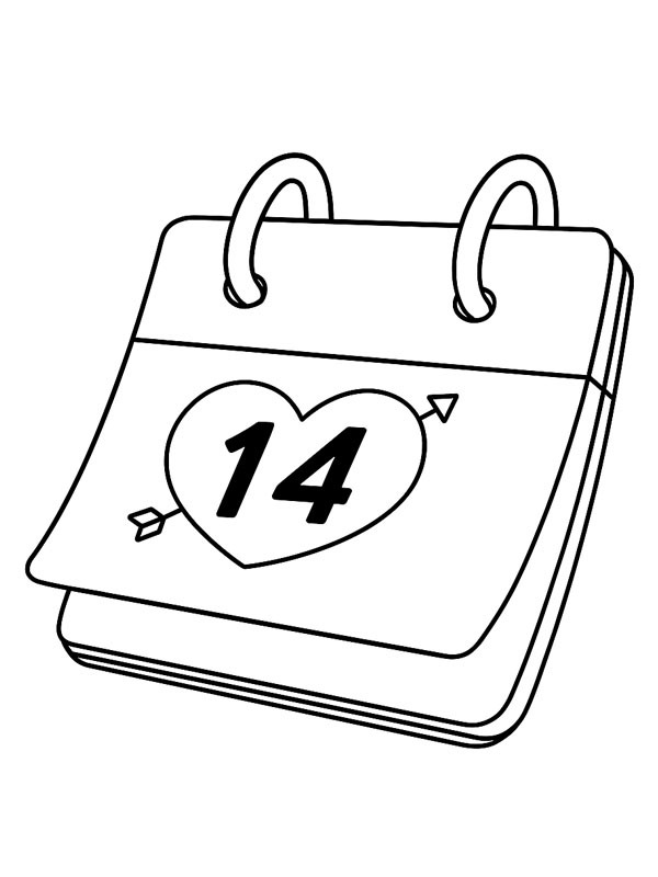 Valentin-napi napt&aacute;r Kifestő