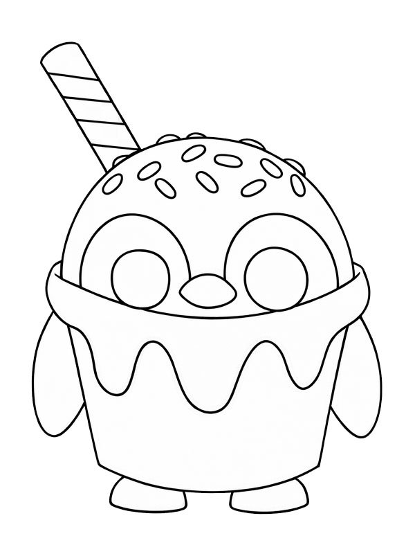 Vanilla Penguin (Adopt Me!) Kifestő