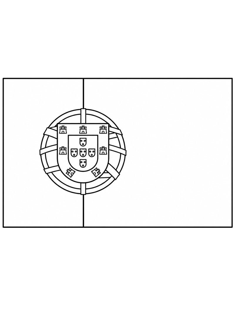 Portug&aacute;lia z&aacute;szlaja Kifestő