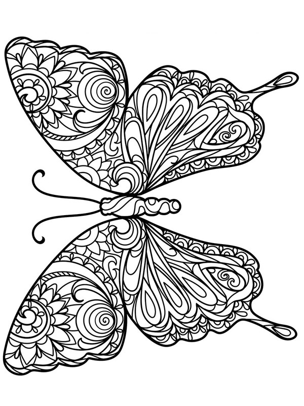 Mandala pillangó Kifestő