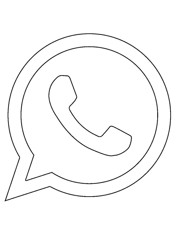 WhatsApp logó Kifestő