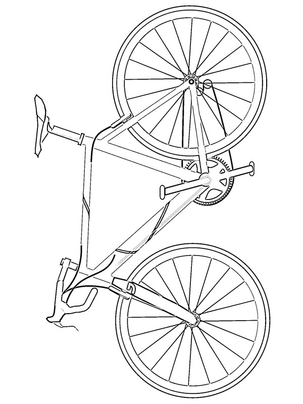 Verseny kerékpár Kifestő