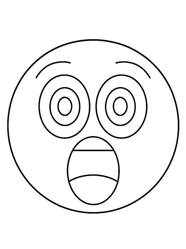 Csod&aacute;lkoz&oacute;s emoji Kifestő